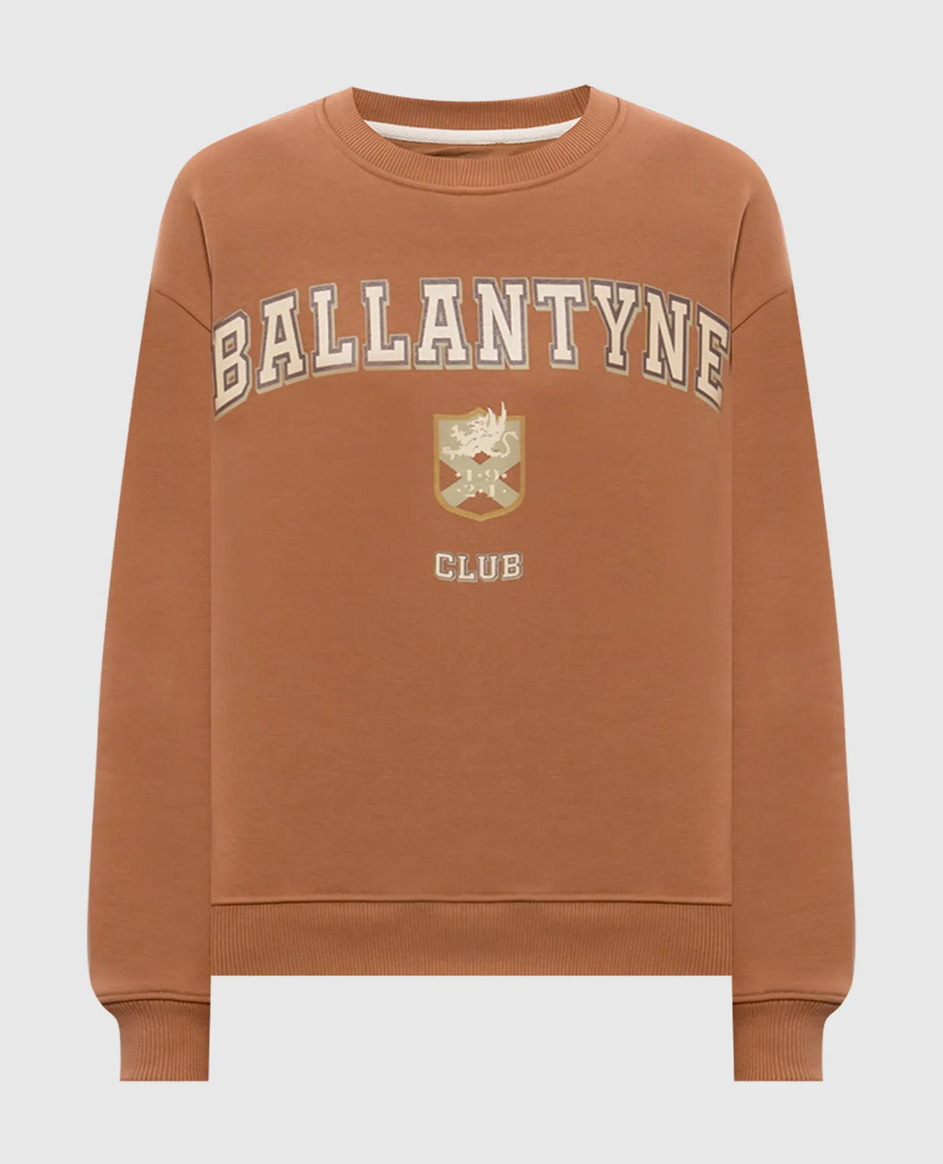 Ballantyne HERITAGE CLUB brown sweatshirt with logo print